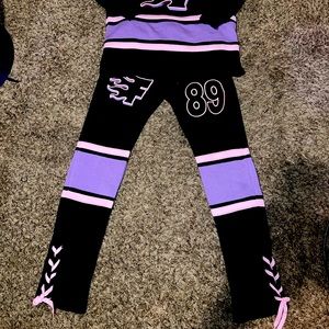 Black draw string jumpsuit